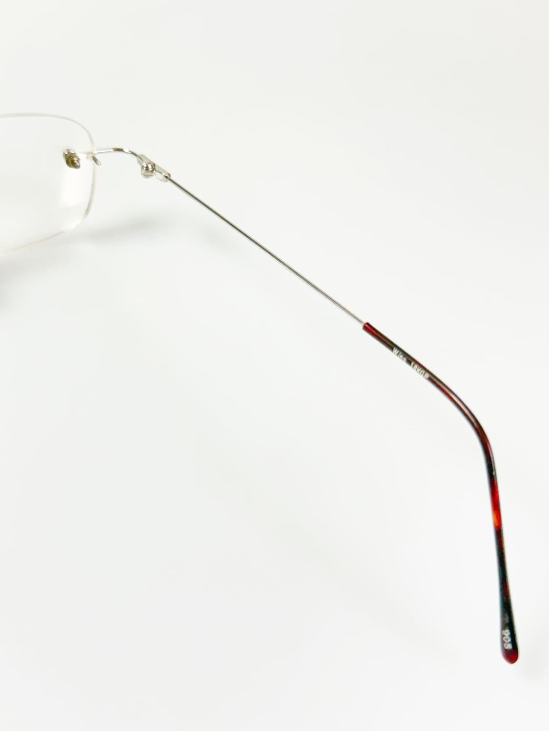 WINS 무테 스퀘어 실버 메탈 프레임 빈티지 안경 상품이미지6