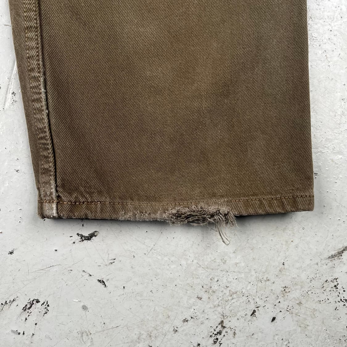 빈티지 리바이스 565 루즈핏 와이드 레그 데님 카키 상품이미지8