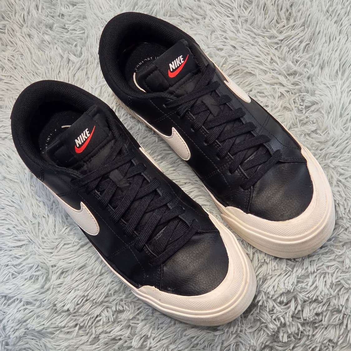 6q-6:나이키 코트 레거시 리프트 블랙 (27cm) 상품이미지5