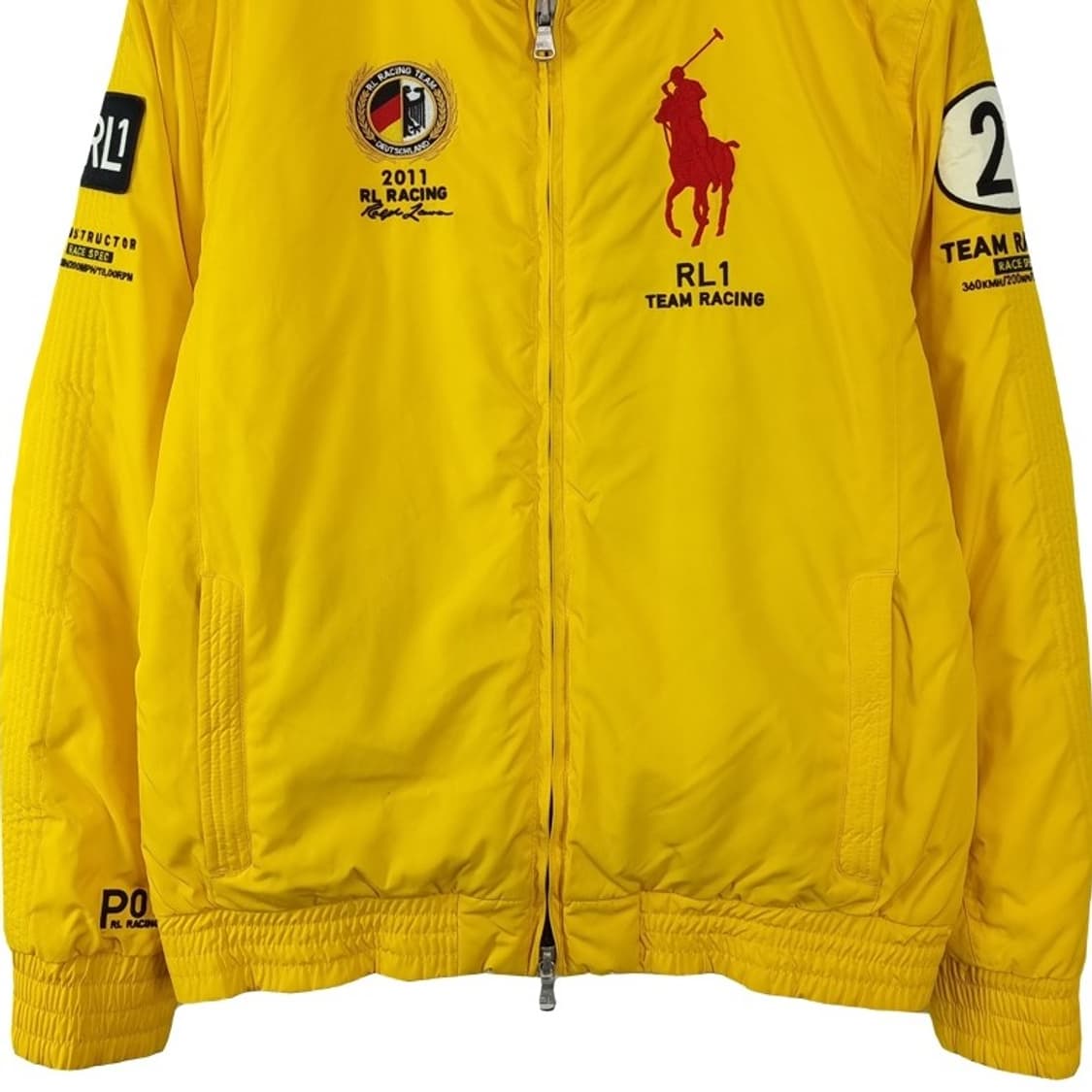 [폴로 랄프로렌] 올드스쿨 빈티지 레이싱 자켓 옐로우 P01400 상품이미지5