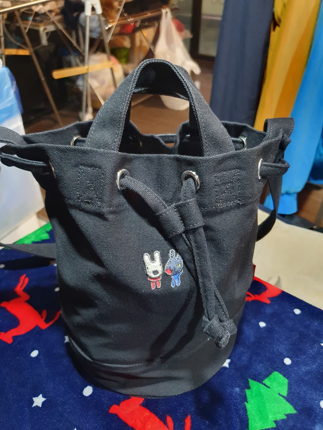 가스파드 앤 리사 검정색 복조리 가방 상품이미지6