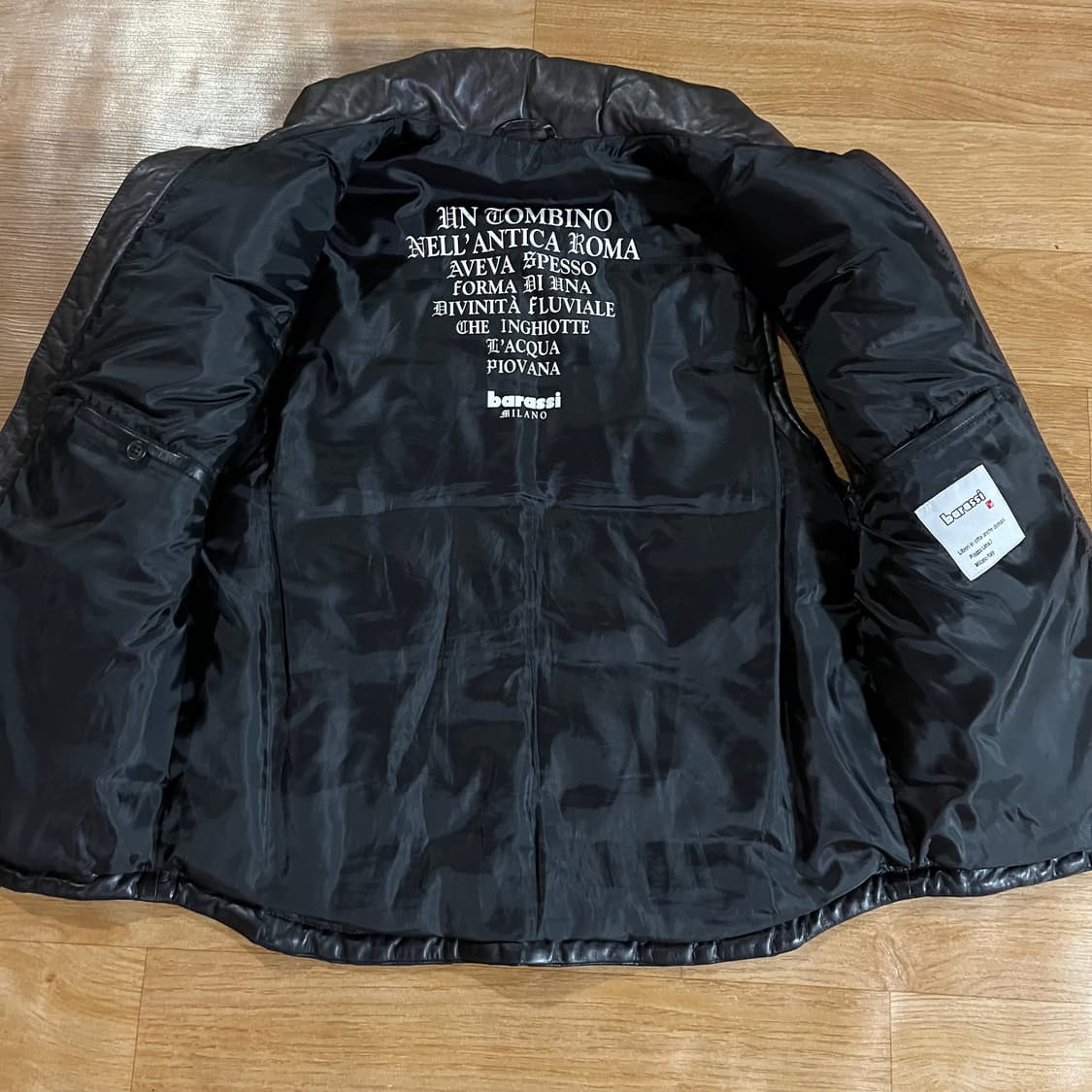 [100] 바라시 밀라노 구스 레더 베스트 상품이미지5