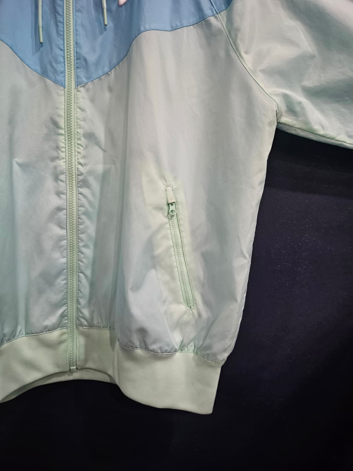 나이키 자수로고 투톤 남성 넉넉한 100 바람막이 후드집업  상품이미지6