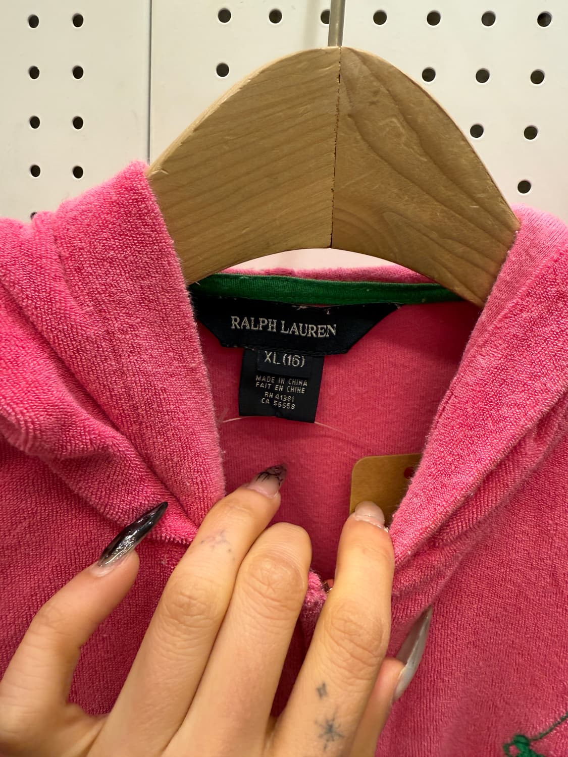 랄프로렌 핑크 빅포니 후드집업 U1032 상품이미지5