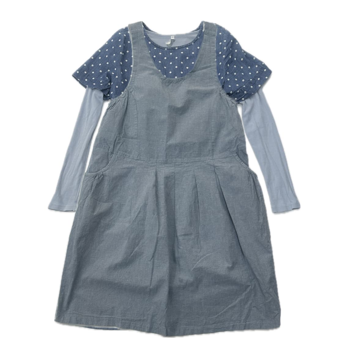 ☁️하구미의 하늘하늘 레이어드 코디세트☁️ 그런지 모리걸 도트 퍼프 상품이미지2