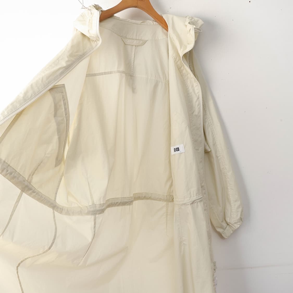 66/새상품 유니클로U 코튼 후드 코트 상품이미지6