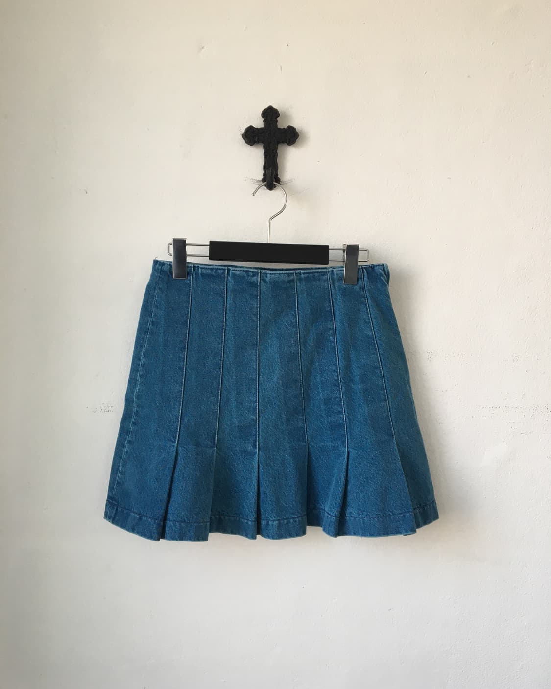 Denim pleats skirt 상품이미지2