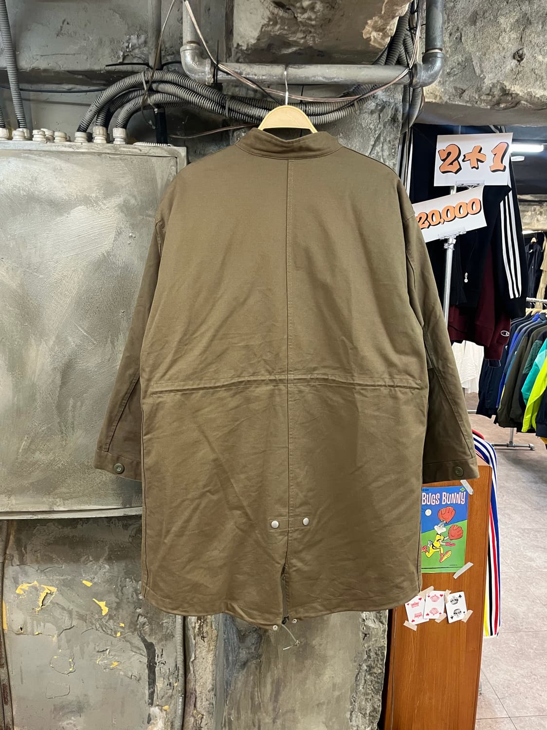 라퍼지스토어 개파카 야상 자켓 카키 외피S 내피 M #csz3690 상품이미지2