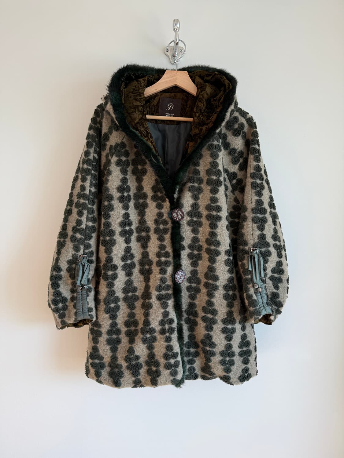 Pre owned 울 블렌드 후드 코트 상품이미지1