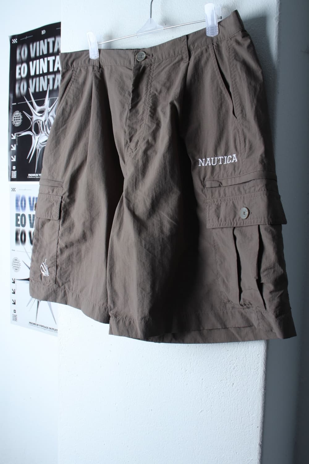 (L-XL) 노티카 반바지 팬츠 브라운 밴딩 우븐 스웜 카고-P9676 상품이미지1