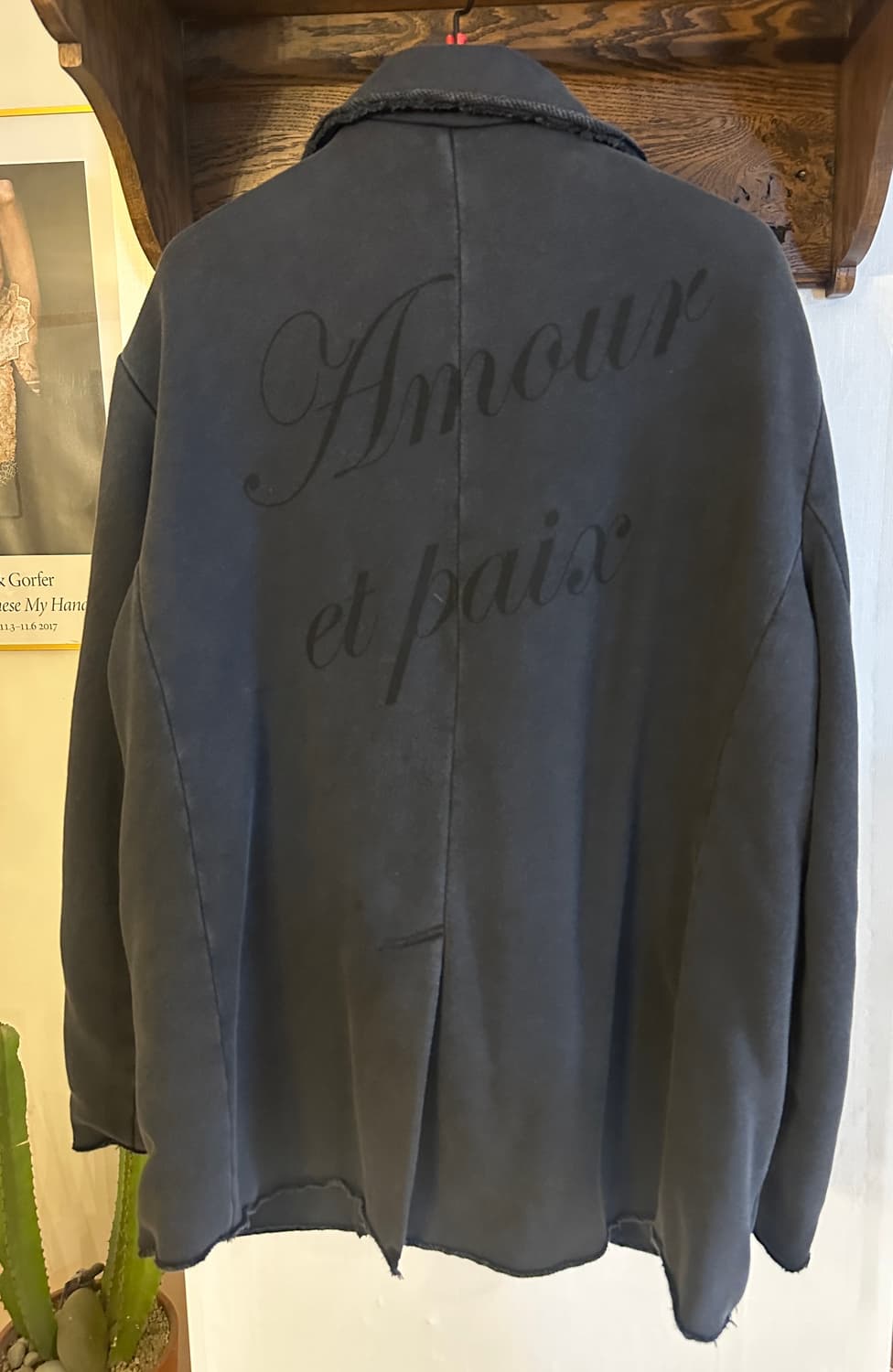 (새상품) 넘버프로젝트 레터링 디테일 저지 자켓 (M) 상품이미지6