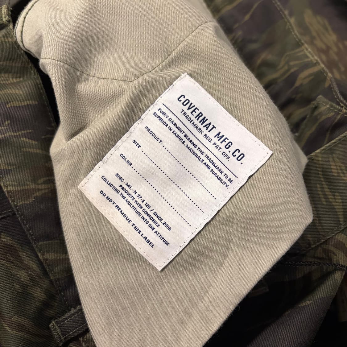 [M] 커버낫 타이거 카모 카고 바지 B904 상품이미지7