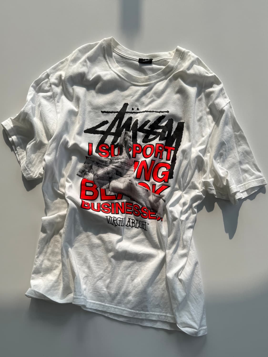 스투시 x 오프화이트 40 월드투어 티셔츠 상품이미지1