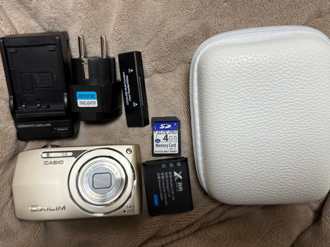 카시오 엑슬림 z2300 골드 (작례o) 상품이미지8