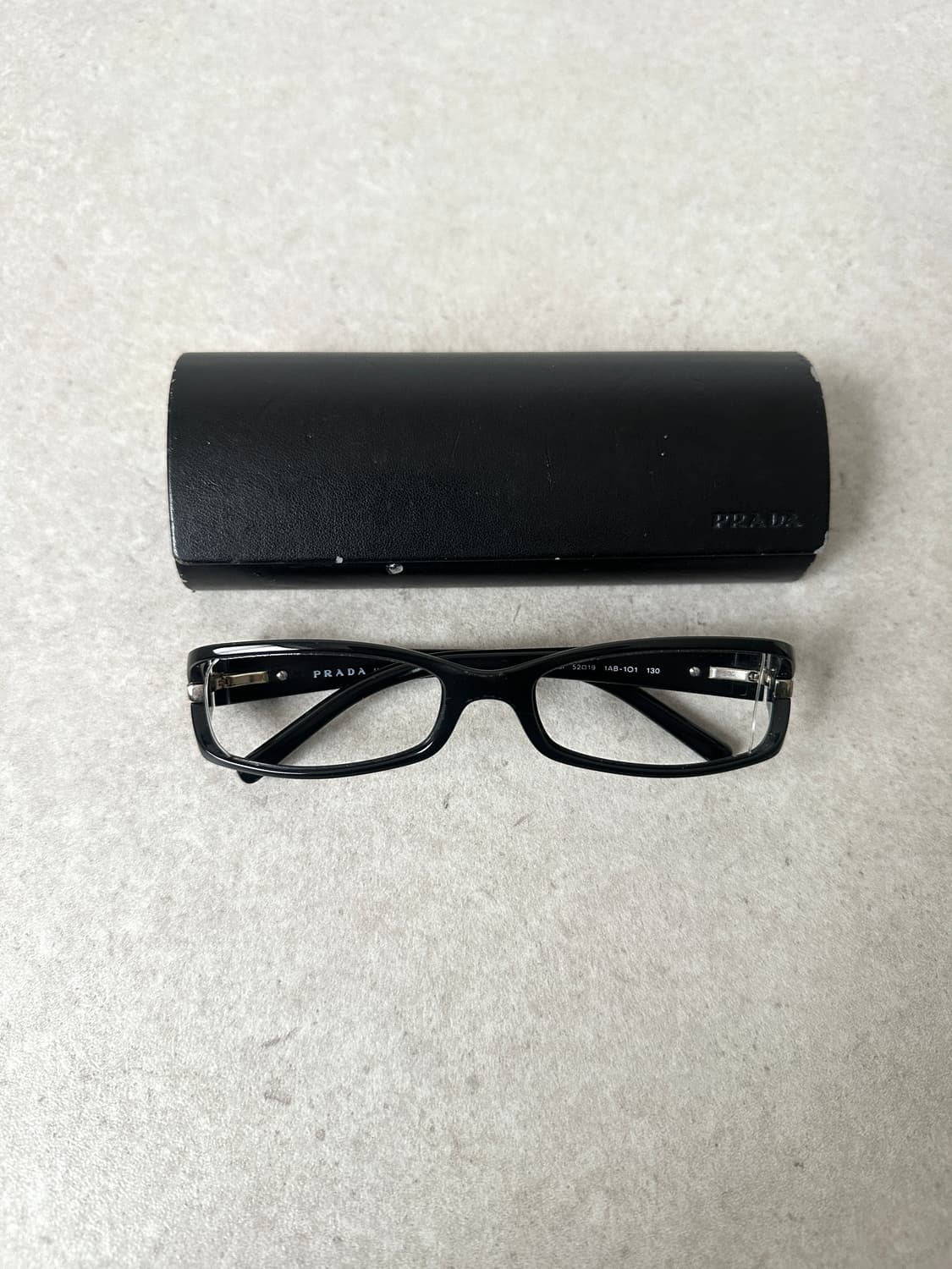프라다 2000s 긱시크 다운스퀘어 안경 상품이미지6