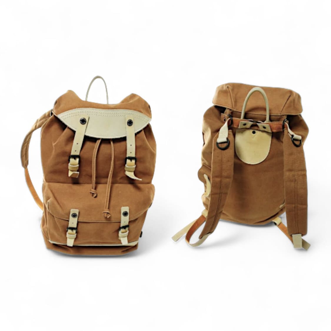 요시다 포터 캔버스 소가죽 백팩 상품이미지5