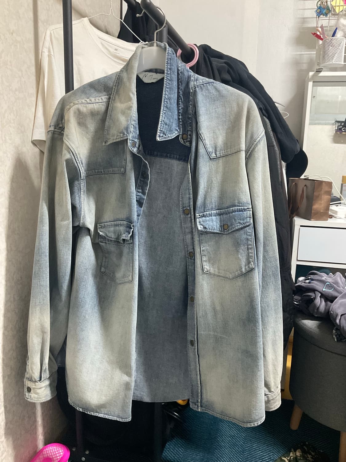 안셀름 데님 웨스턴 셔츠 [2] 상품이미지1