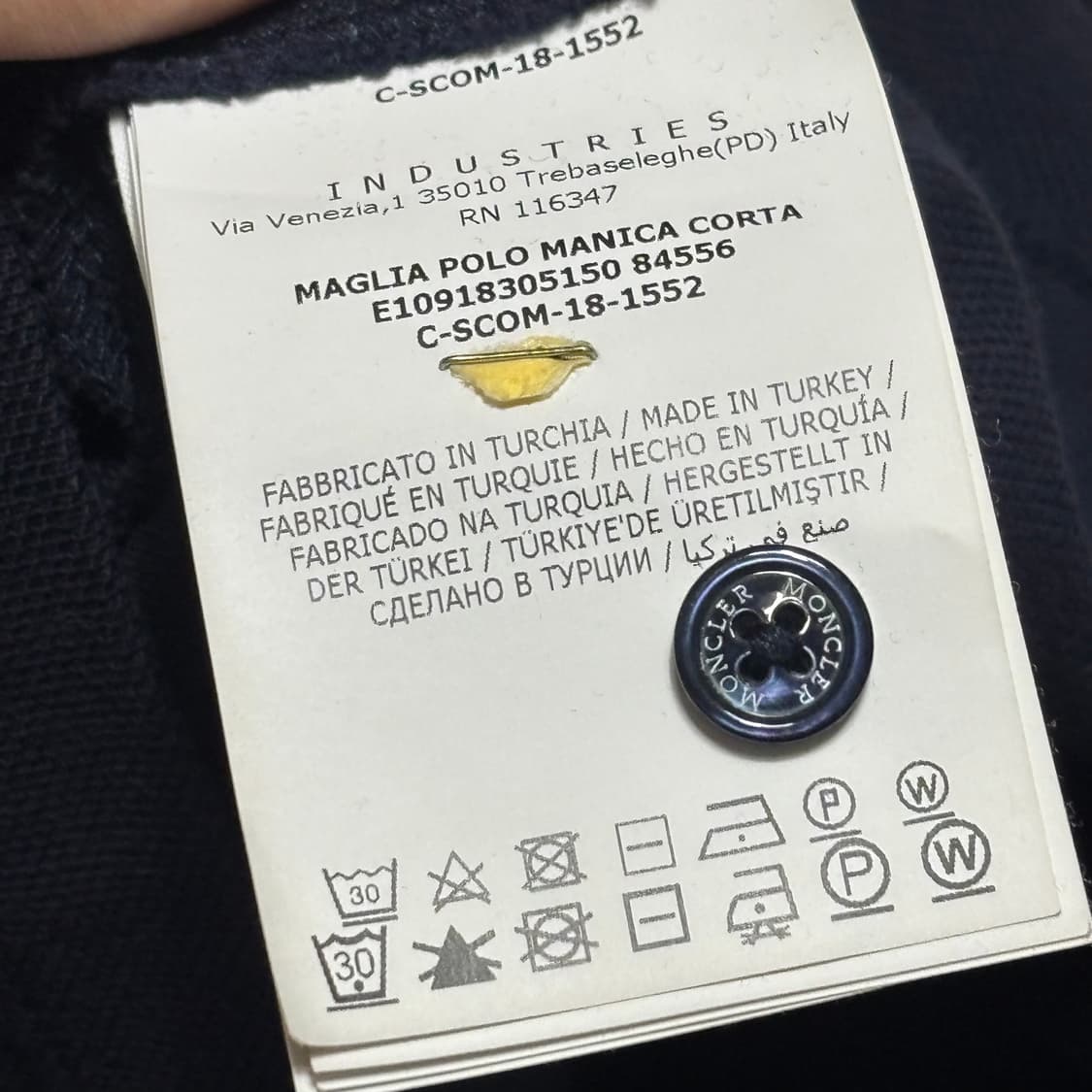 XL 몽클레어 네이비 카라티셔츠 상품이미지5