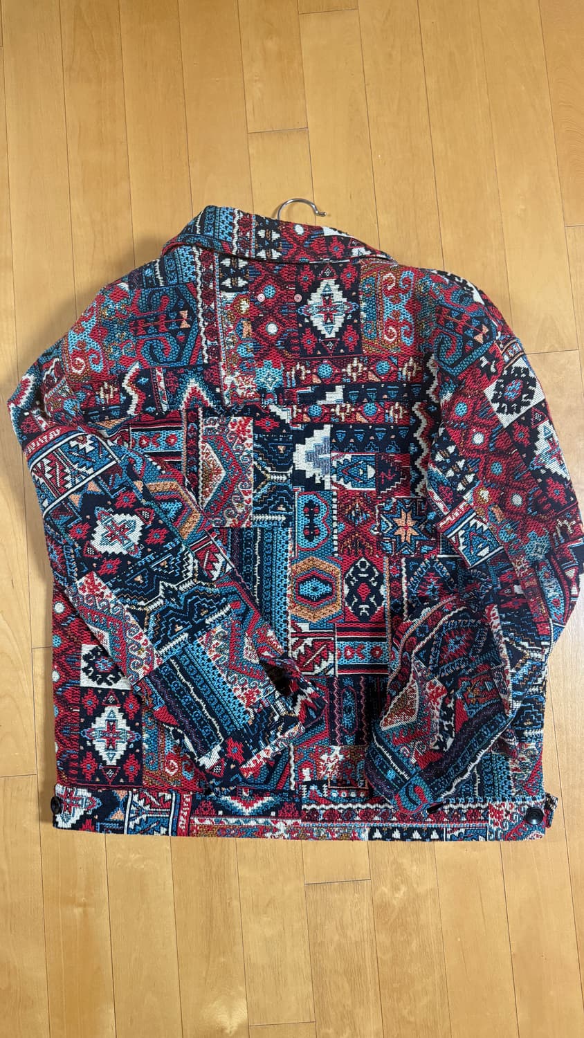 앤더슨벨 Andersson bell 레드 자카드 트러커 자켓 상품이미지8