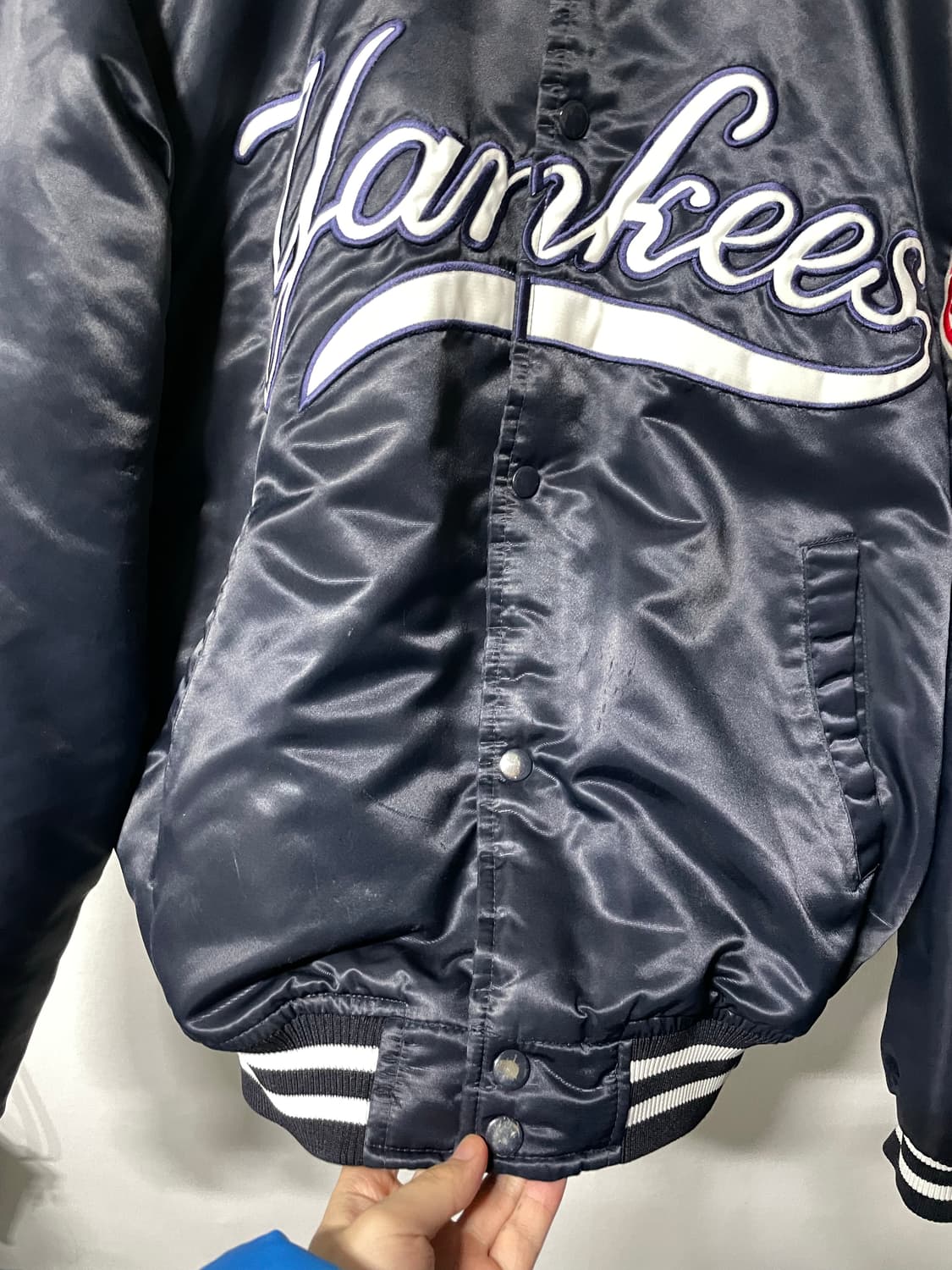 마제스틱 MLB 뉴욕양키즈 새틴자켓 바시티 야구점퍼 상품이미지2