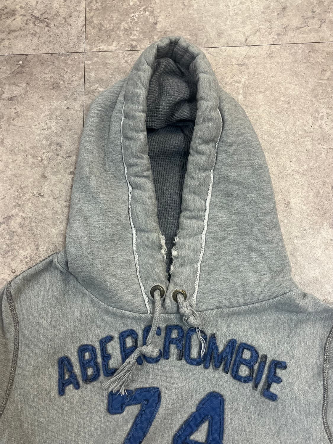 아베크롬비 기모 후드티 그레이 S #csz4165 상품이미지5