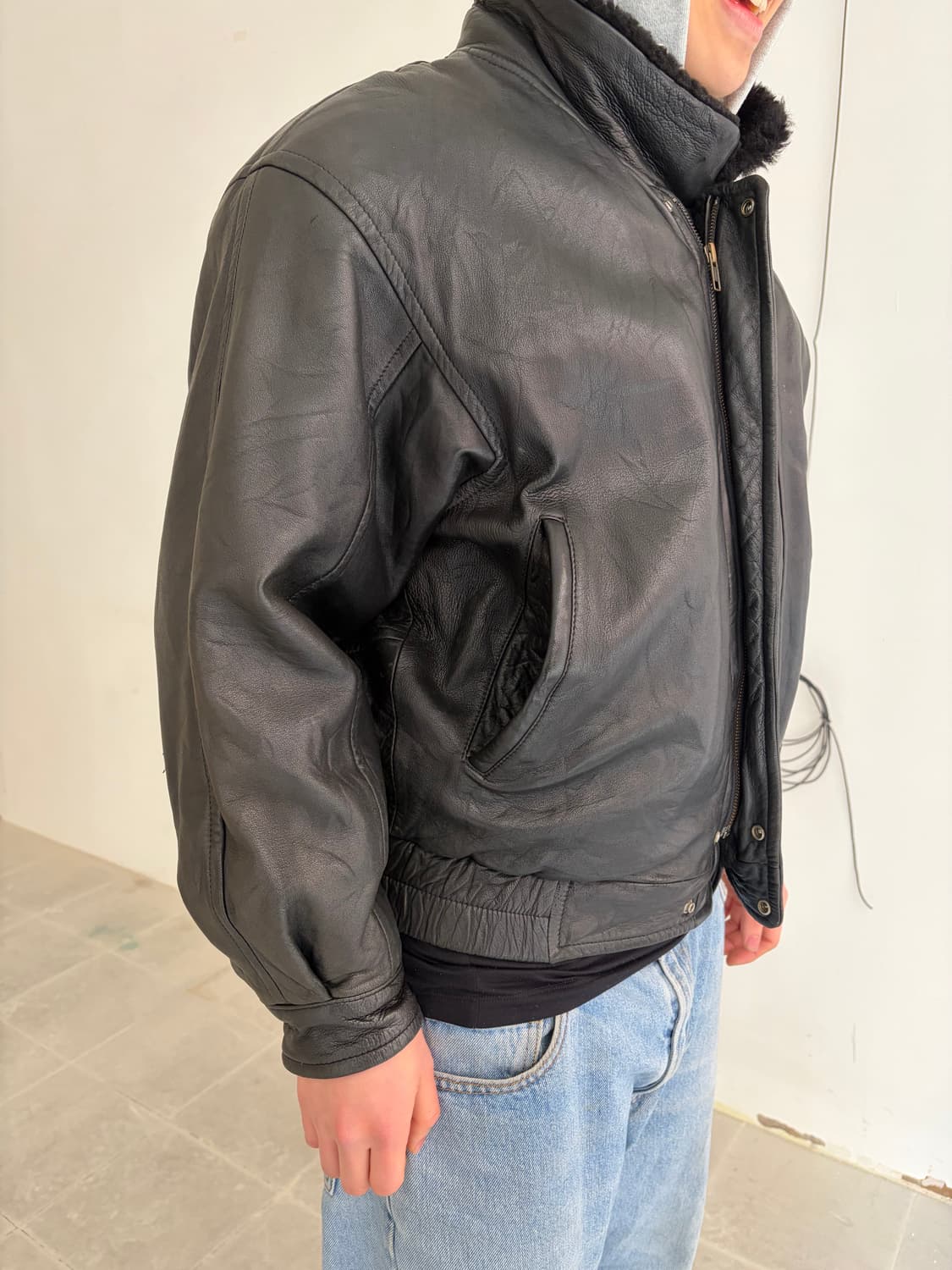 90’s Robert Comstock lambskin bomber 상품이미지6