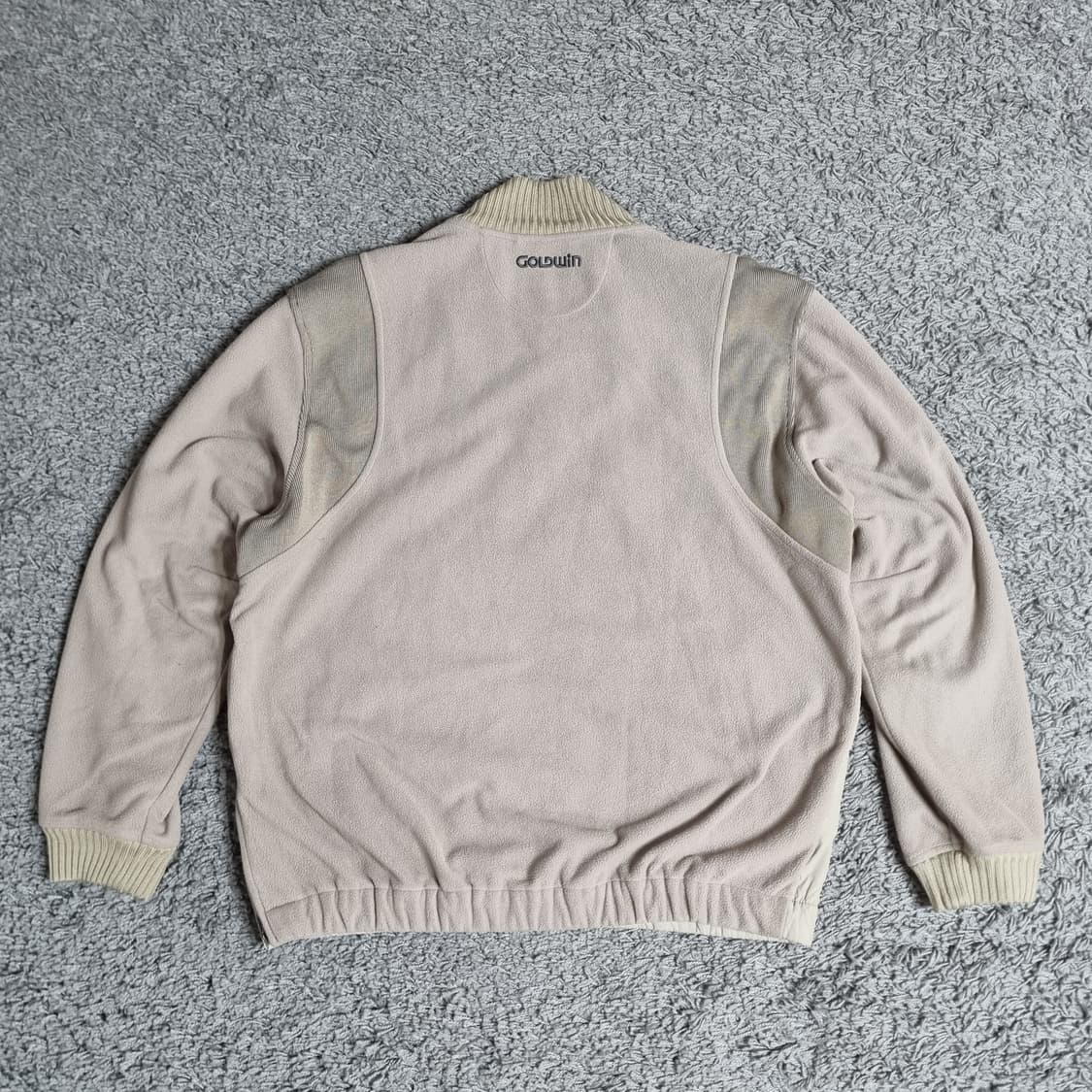 골드윈 긴팔 맨투맨 자켓 후리스 플리스 니트 반집업  L 100 빈티지 상품이미지2