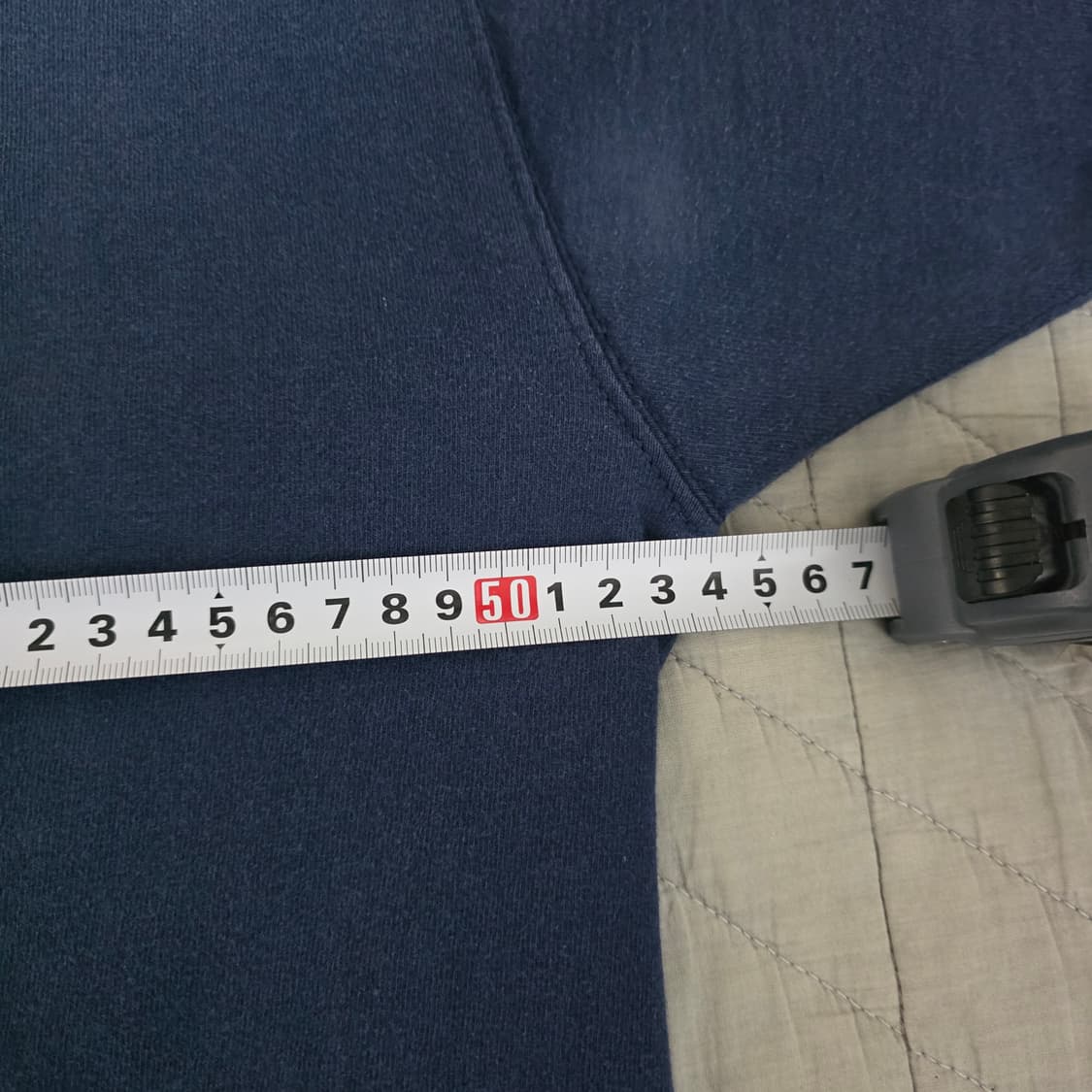 [L] 00s 후룻오브더룸 빈티지 블랭크 티셔츠 네이비 하드페이드 상품이미지8