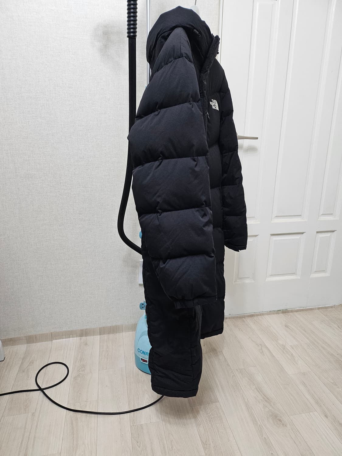 (100)L☆우주매물노스페이스화이트라벨익스플로링RDS[블랙]구스다운롱패딩 상품이미지9