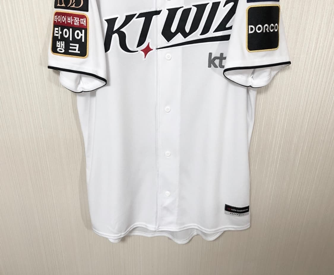 KBO 뉴발란스 KT위즈 선수실착 홈유니폼/져지 4XL #54 조이현 상품이미지3