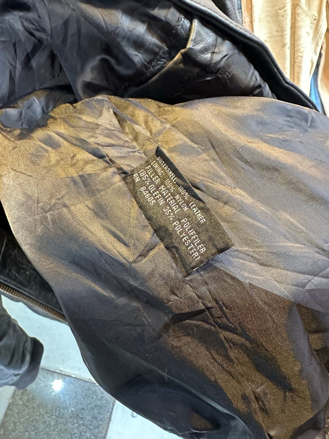 Burks Bay 헤비 리얼 레더 A-2 플라이트 자켓 상품이미지10