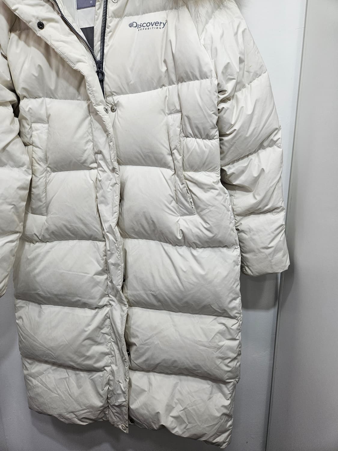 디스커버리(Discovery) 구스 롱패딩 아이보리  상품이미지8