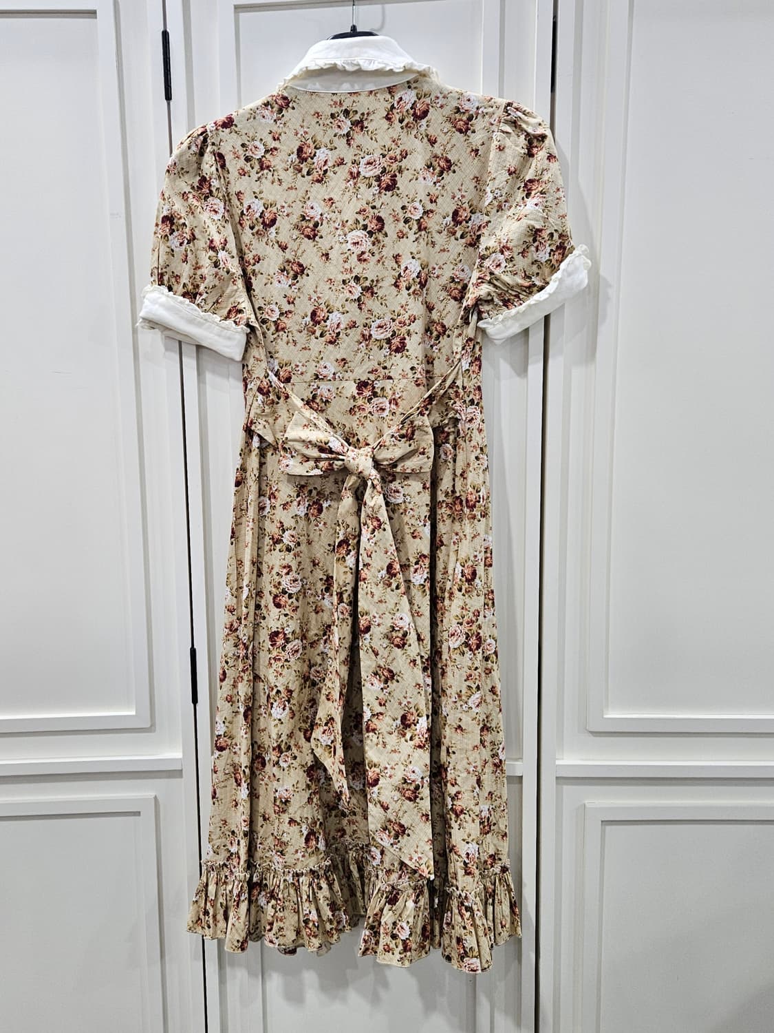 로즈 플라워 레이스 카라  원피스 상품이미지6