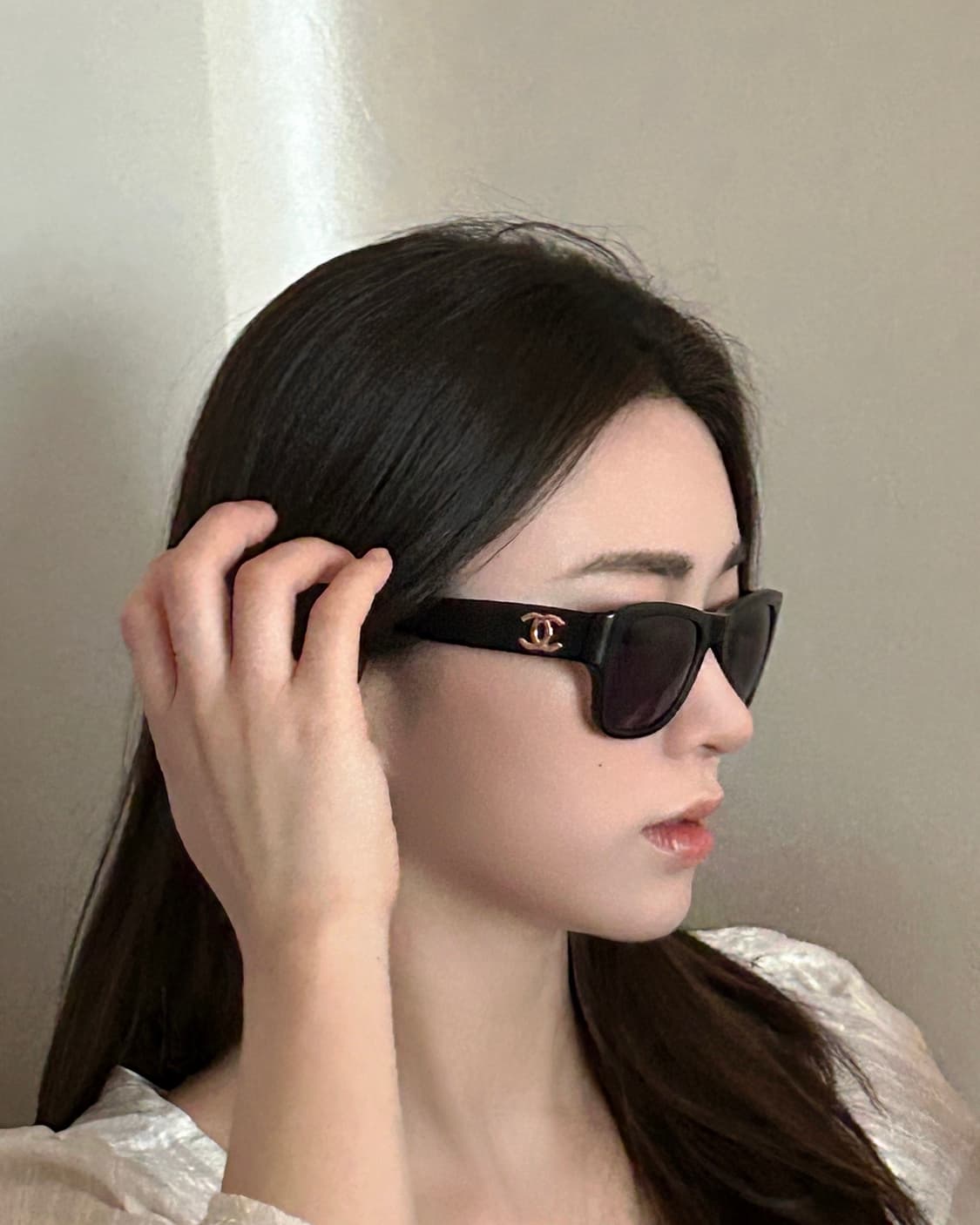 CHANEL 샤넬 CC 로고 선글라스 02462 90405 - black 상품이미지10