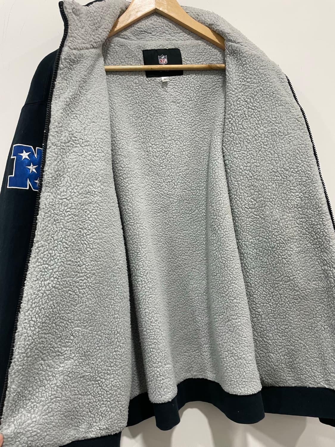 NFL pro Carolina Panthers 쉐르파 집업 상품이미지7