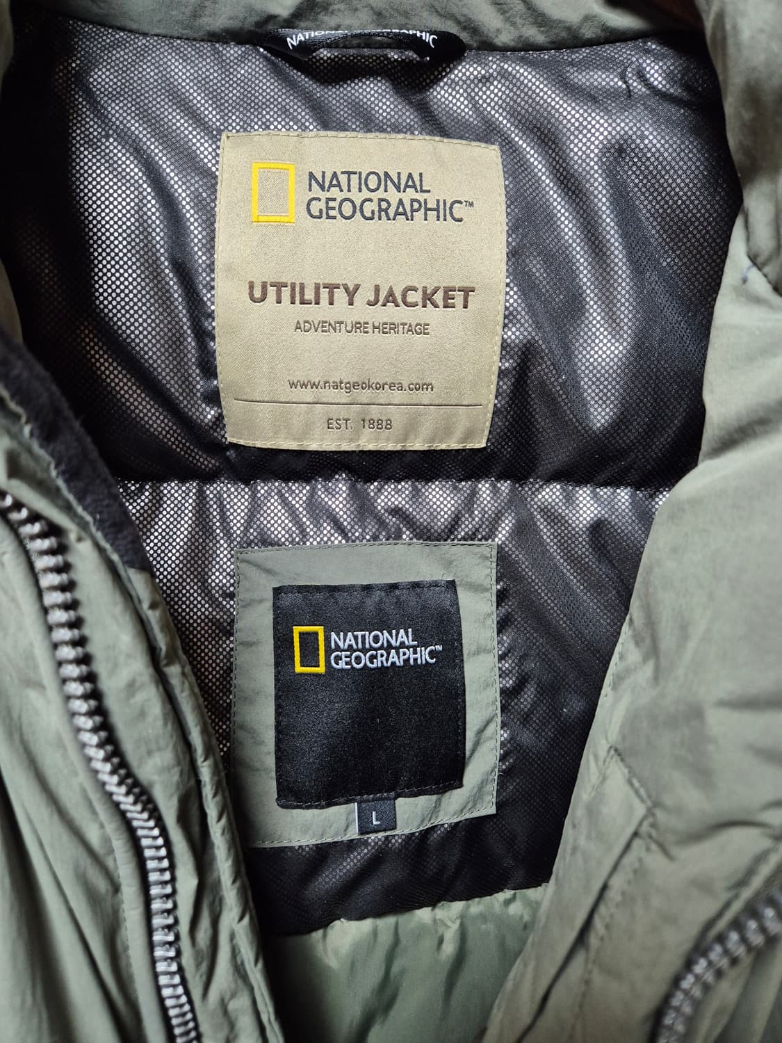 내셔널지오그래픽 숏패딩 L 상품이미지6