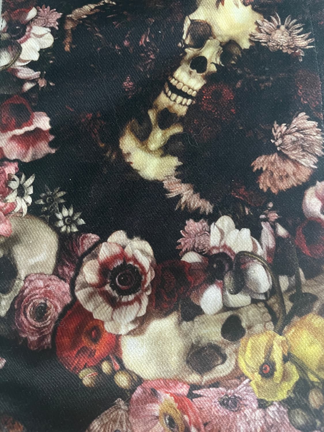 디올 옴므 17ss 플로랄 스컬 진 상품이미지10