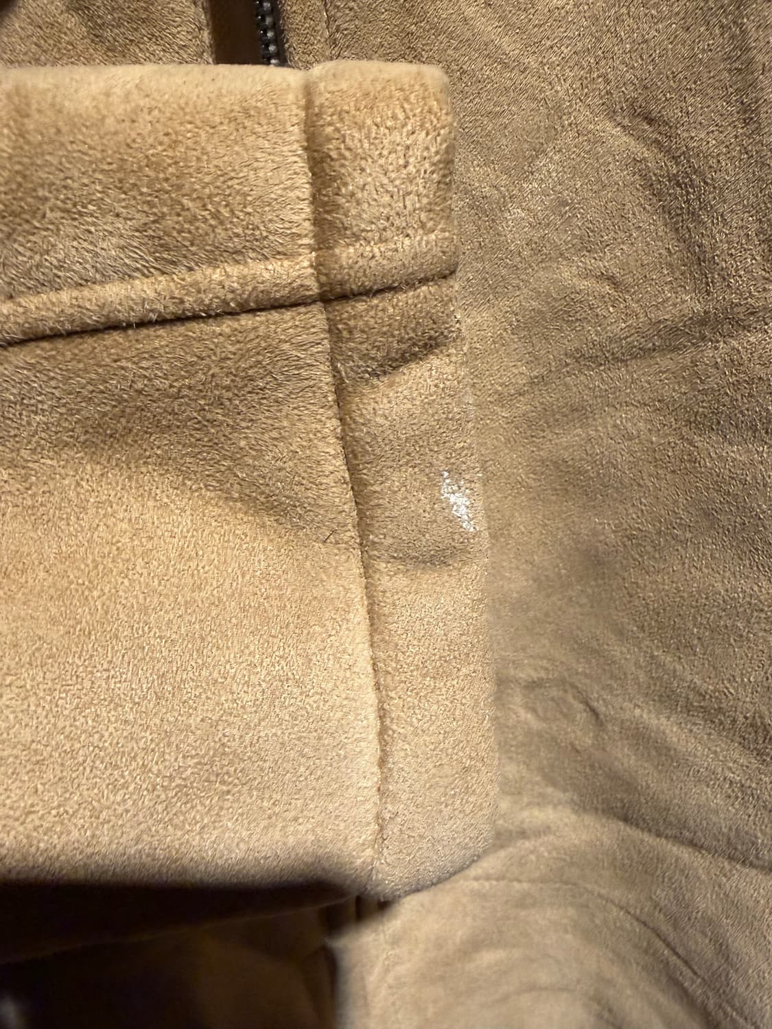 Beige fleece suede blouson /스웨이드 후리스 블루종 상품이미지3