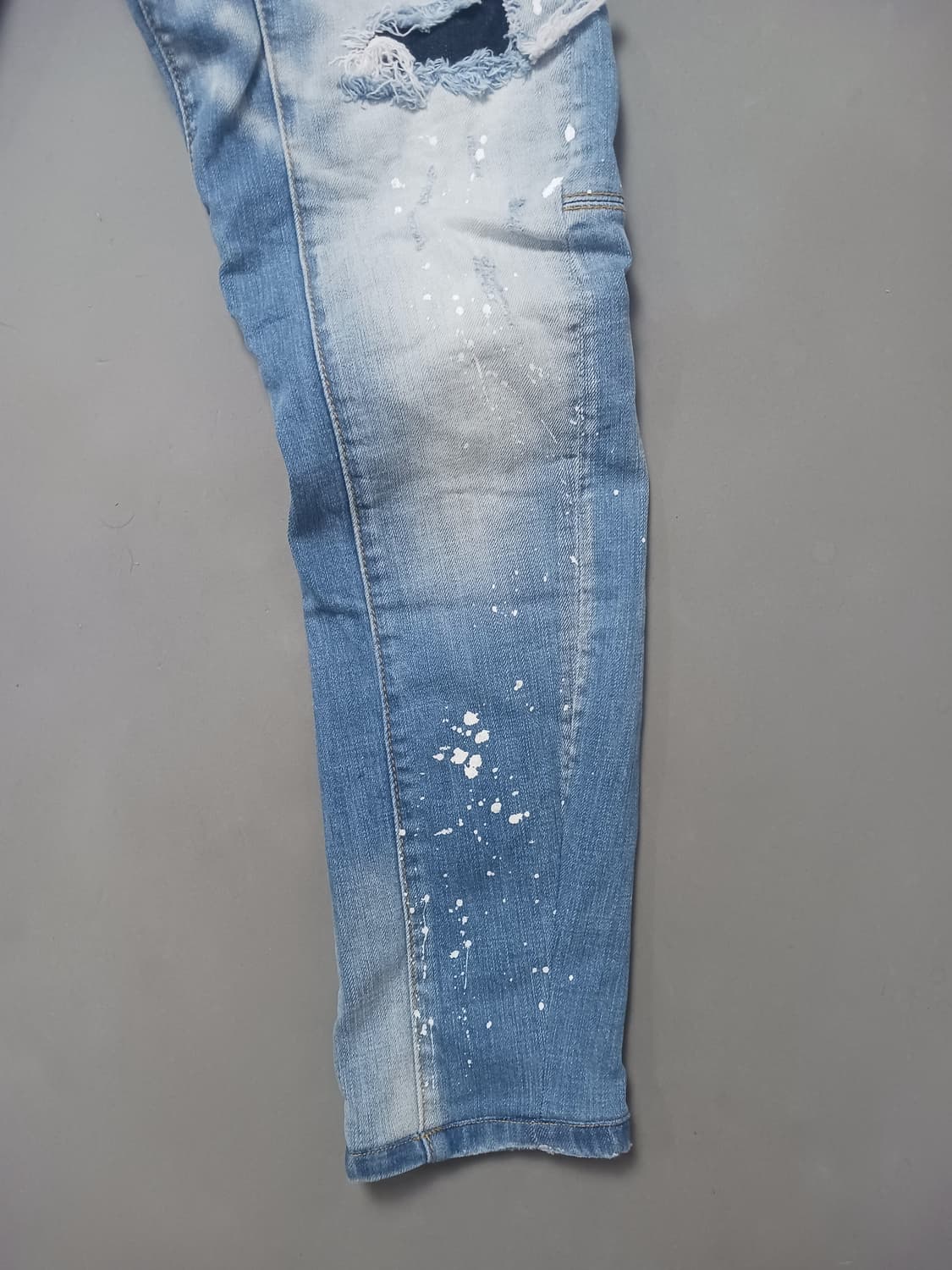 [50] 디스퀘어드2 멀티워싱 레드패치 타이디바이커진 청바지  34 35 상품이미지5