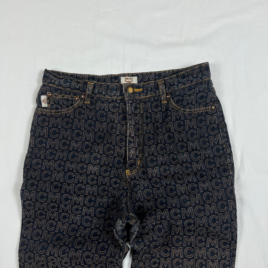 90’s 엠씨엠 mcm 자카드 패턴 팬츠 바지 상품이미지2