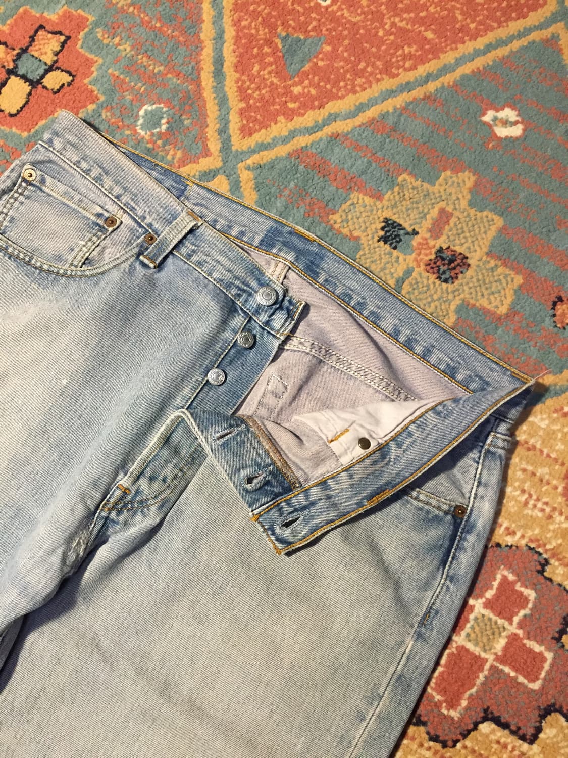 00s 리바이스 501 라이트 블루 연청 상품이미지3