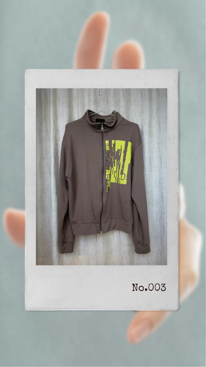 Structure khaki zip-up 상품이미지1