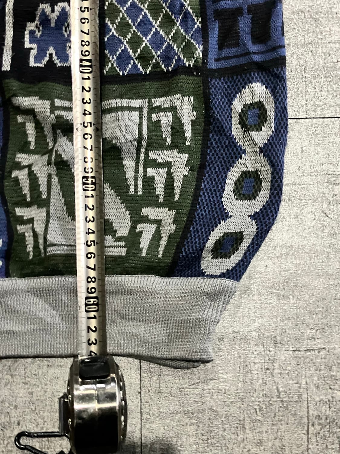 일본빈티지 Mensif 올드스쿨스트릿 동양패턴 니트스웨터 상품이미지3