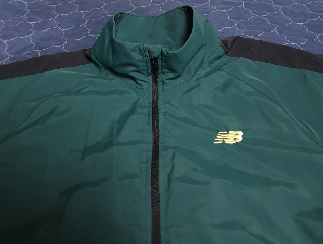 뉴발란스 트랙클럽 헤리티지 웜업 바람막이 자켓 그린 (M) 상품이미지2