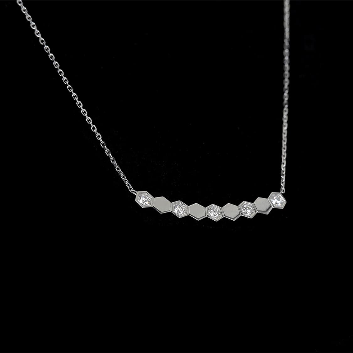 쇼메 비 드 쇼메 비마이러브 다이아 목걸이 세미 파베 네크리스 08398 상품이미지5