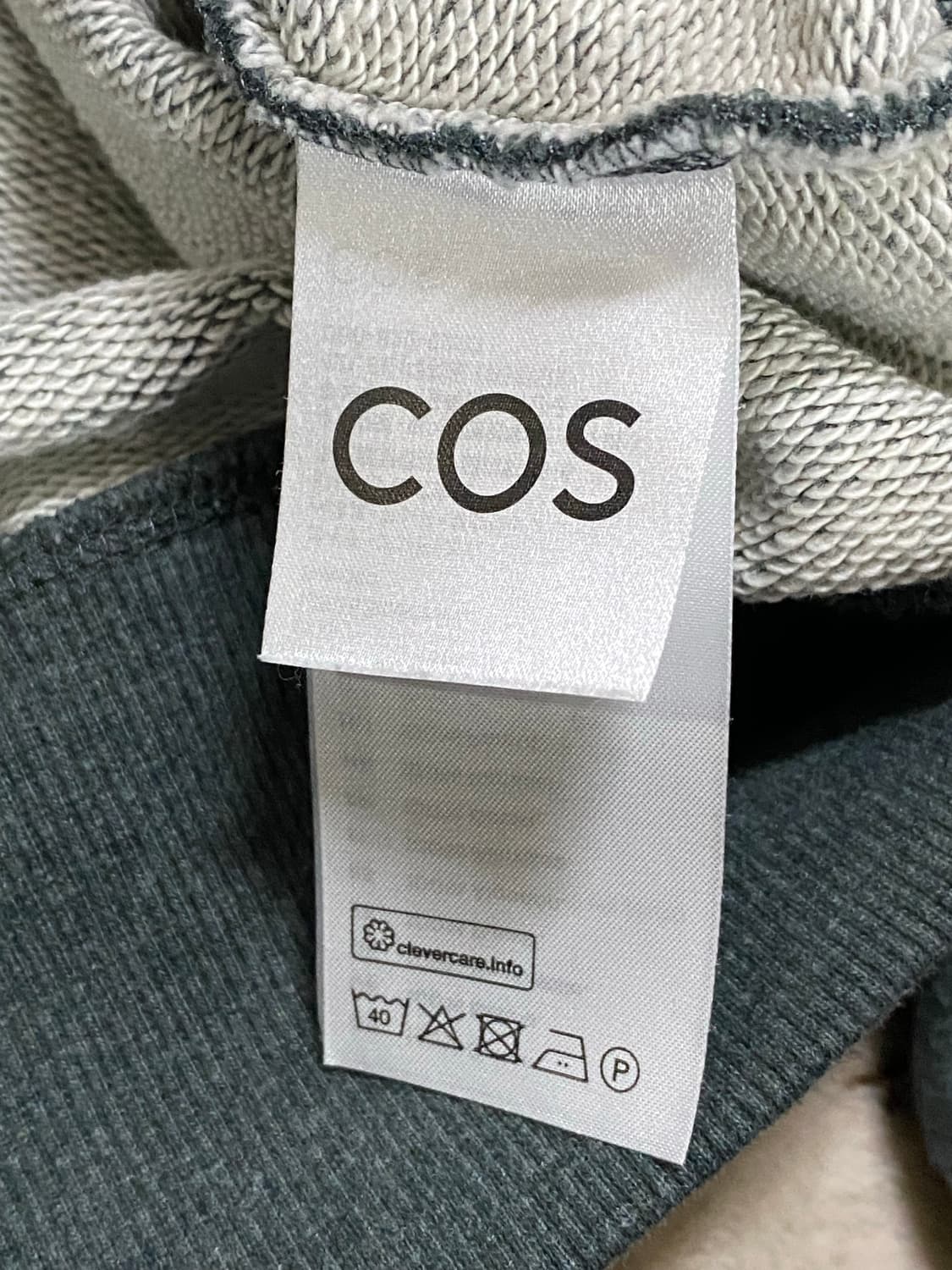 COS 코스 남성 집업 카라 스웻셔츠 다크 그린 100-105 상품이미지5