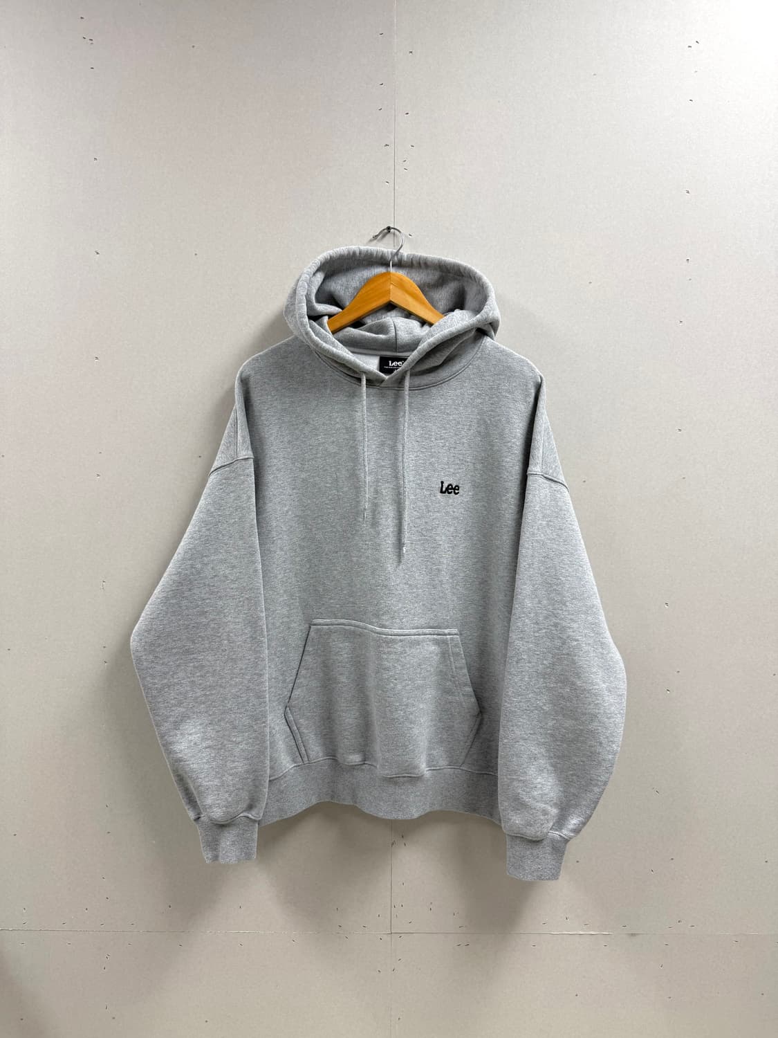 남성 100-105 / Lee 후드티 스몰로고 그레이 상품이미지1