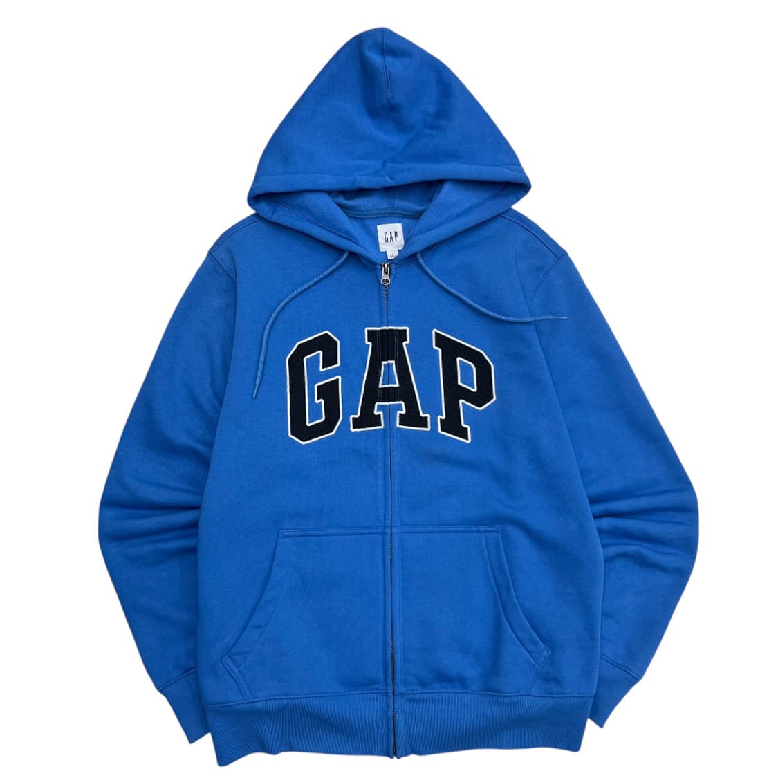 갭 센터로고 블루 후드집업 S 상품이미지2