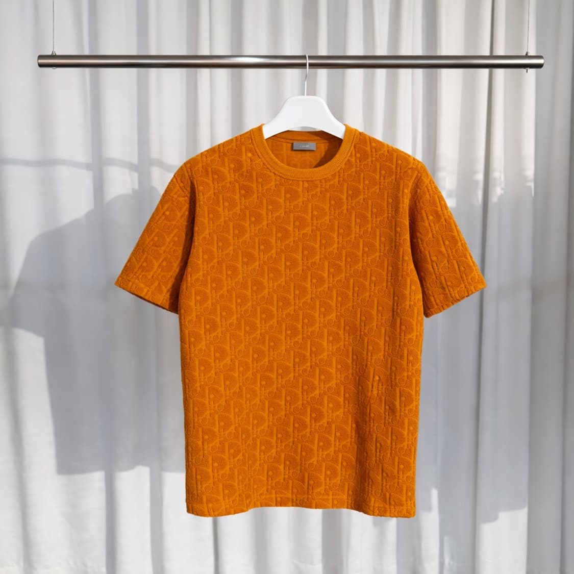 (XL) 디올 오블리크 테리 니트 반팔 티셔츠 상품이미지1