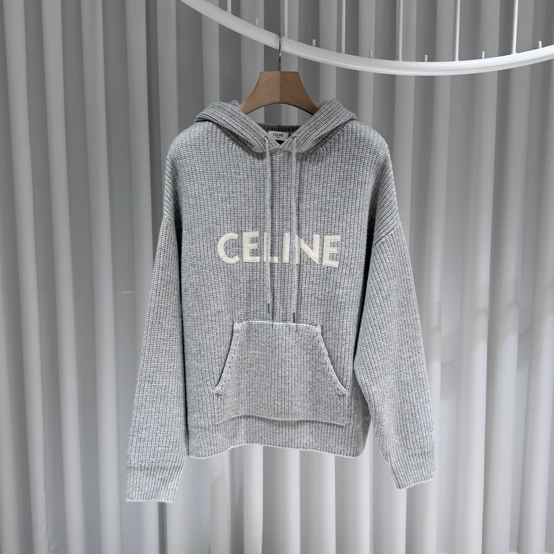 (A+/S) / 셀린느 울리브드 그레이 니트 후드 상품이미지1